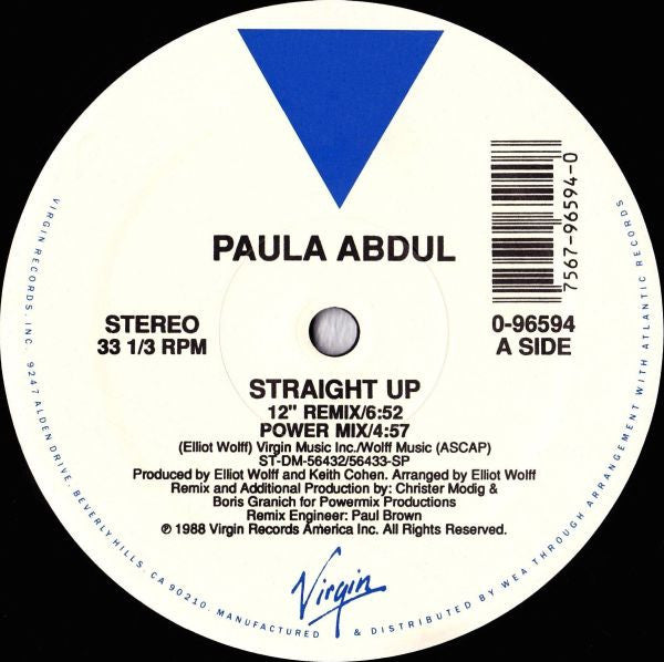 Straight Up Paula Abdul