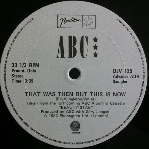 That Was Then But This Is Now ABC