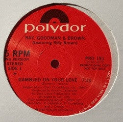 Close-up of the album cover for "Gambled On Your Love" by Rectangle Triangle, featuring abstract geometric artwork.