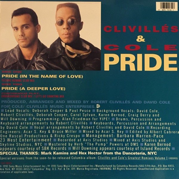 Pride (In The Name Of Love) 4 Clivillés & Cole