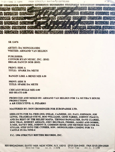 Spark Da Meth Da Mongoloids