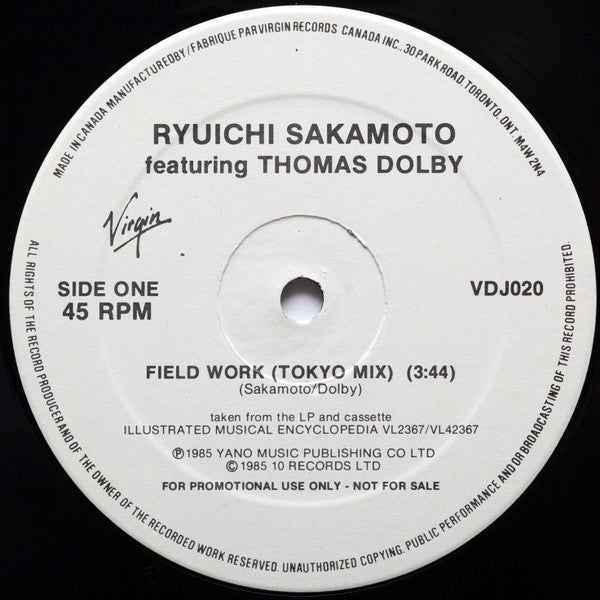 Field Work Ryuichi Sakamoto,Thomas Dolby
