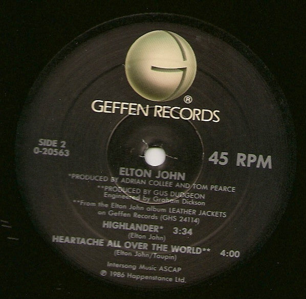 Heartache All Over The World (Megamix) Elton John
