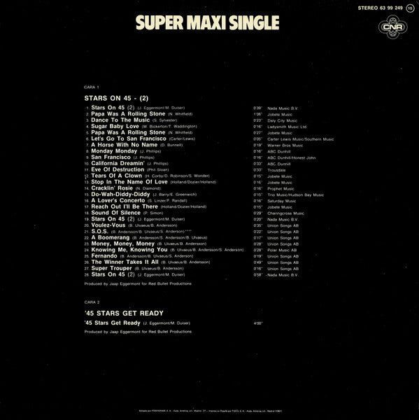 Stars On 45 Volume Two | Rectangle Triangle  