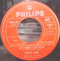 Serge Lama - Je T'aime À La Folie