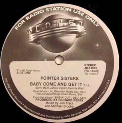 Baby Come And Get It Pointer Sisters