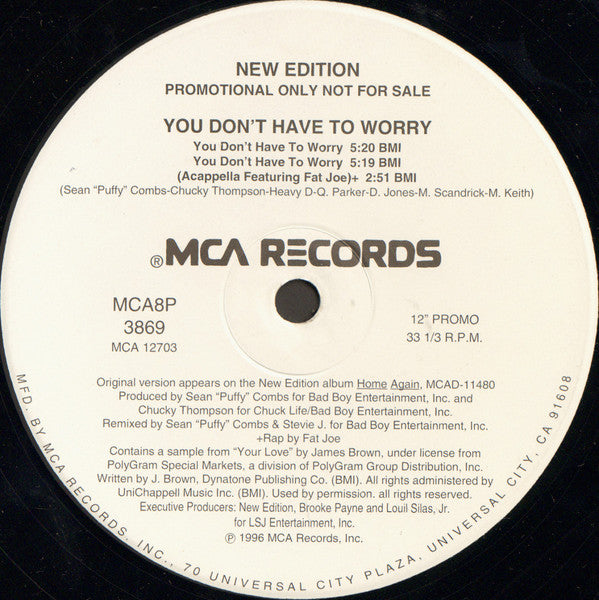 You Don't Have To Worry New Edition