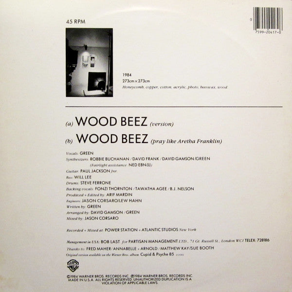 Wood Beez (Pray Like Aretha Franklin) Scritti Politti