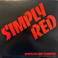 Rectangle Triangle Money's Too Tight (To Mention) The Cutback Mix album cover art featuring bold text and vibrant colors.