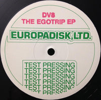 Rectangle Triangle The Egotrip EP album cover featuring abstract geometric shapes and bold typography on a dark background.