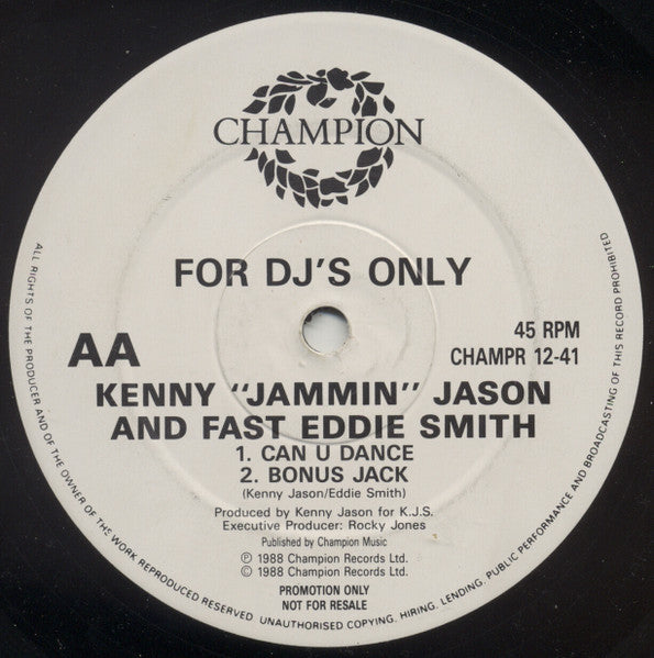 Can U Dance (Noise Boyz Re-Mix) Kenny "Jammin" Jason,"Fast" Eddie Smith