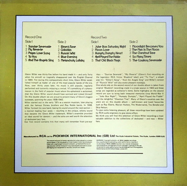 The Glenn Miller Collection Glenn Miller And His Orchestra