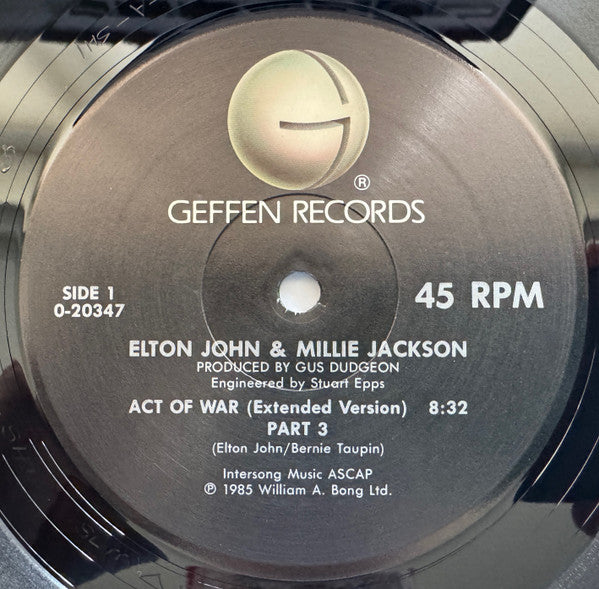 Act Of War Elton John,Millie Jackson