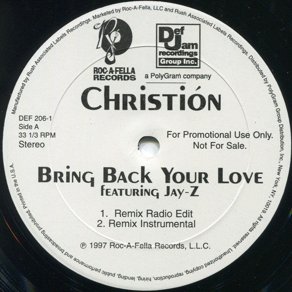 Bring Back Your Love / Pull It Christión