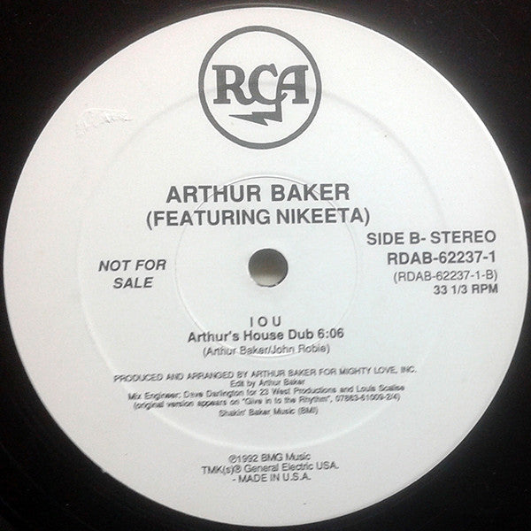 I O U Arthur Baker,Nikeeta