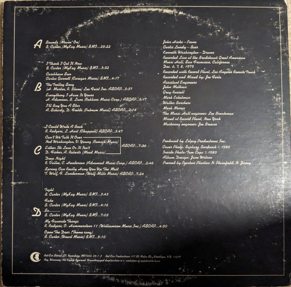 The Audience With Betty Carter | Rectangle Triangle  