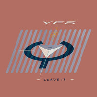 Close-up of a "Leave It" sign by Rectangle Triangle, featuring bold black text on a white background.