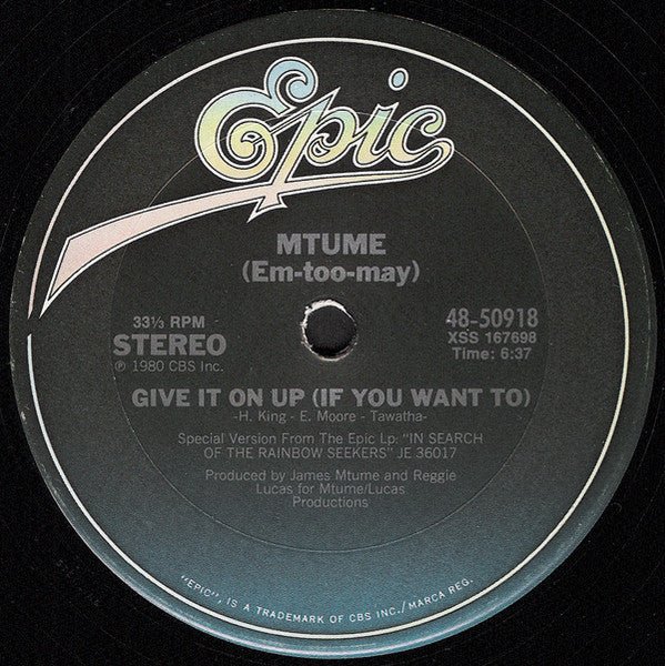 Give It On Up (If You Want To) Mtume