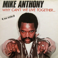 Rectangle Triangle's "Why Can't We Live Together... (New Version)" album cover featuring abstract artwork and bold typography.