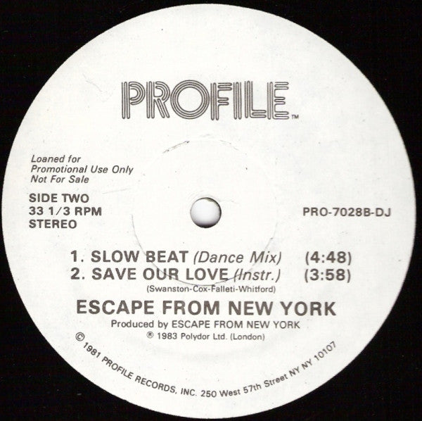 Save Our Love Escape From New York (2)