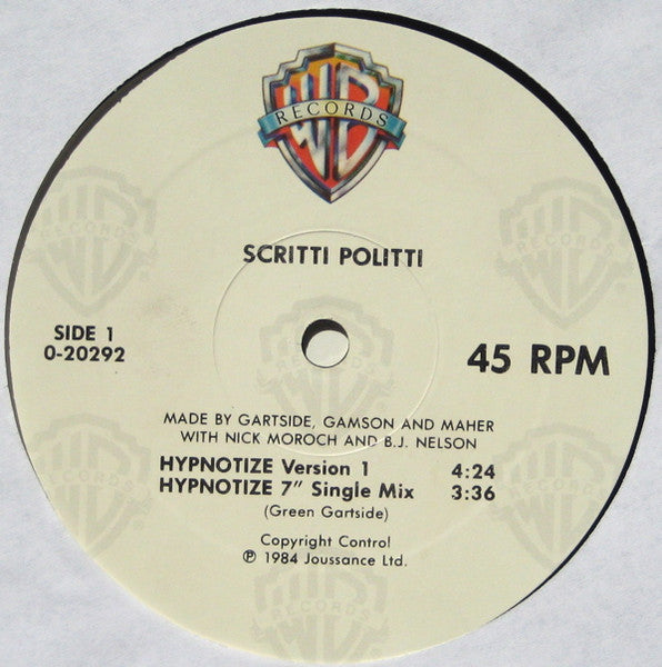Hypnotize Scritti Politti