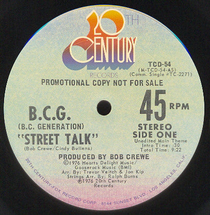 Street Talk The Bob Crewe Generation