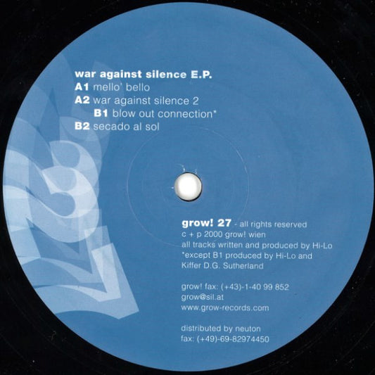 Hi-Lo - War Against Silence E.P.