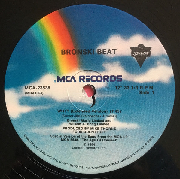 Why? (12" Version) Bronski Beat