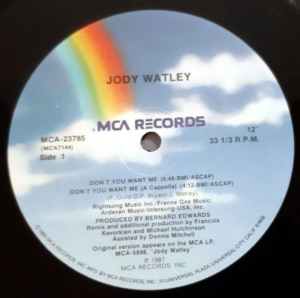 Don't You Want Me Jody Watley