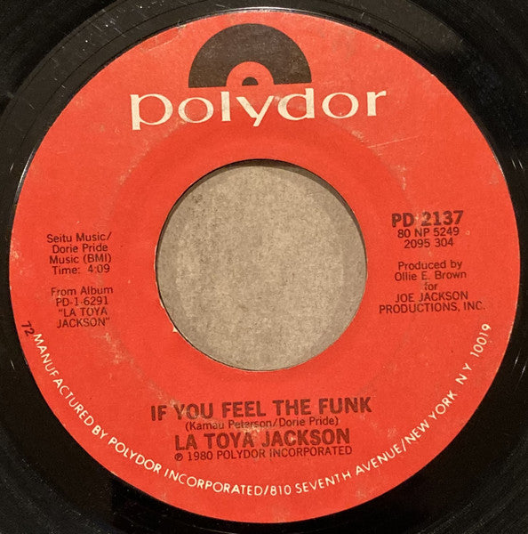 La Toya Jackson - If You Feel The Funk