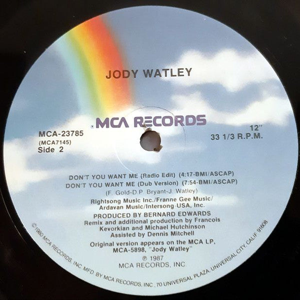 Don't You Want Me Jody Watley