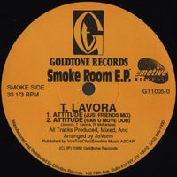 Rectangle Triangle Smoke Room E.P. album cover featuring abstract smoky artwork with dark tones and bold typography.