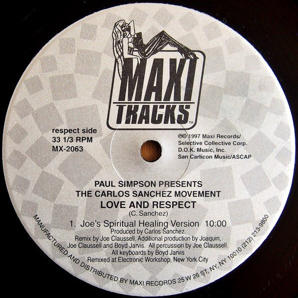 Love And Respect Paul Simpson,Carlos Sanchez Movement