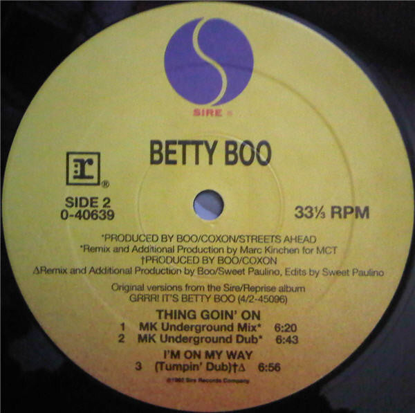 Thing Goin' On (MK Remixes) Betty Boo