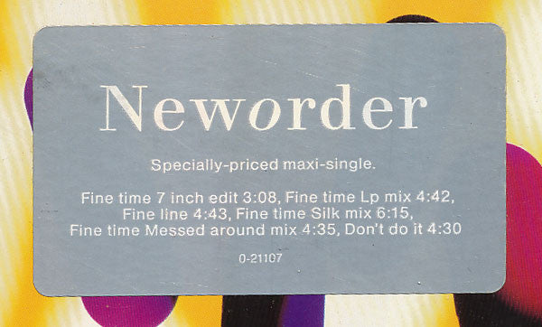 Fine Time New Order