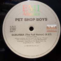Pet Shop Boys - Suburbia, 12" vinyl, on EMI America (1986)