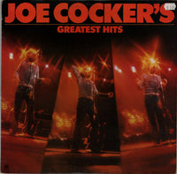 Cover image of Joe Cocker's Greatest Hits album by Rectangle Triangle, featuring a vibrant graphic design and artist's name.