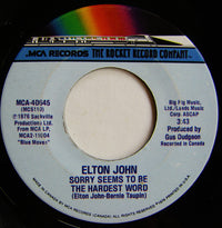 Elton John - Sorry Seems To Be The Hardest Word