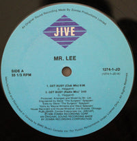 Mr. Lee - Get Busy, 12" vinyl, on Jive (1989)