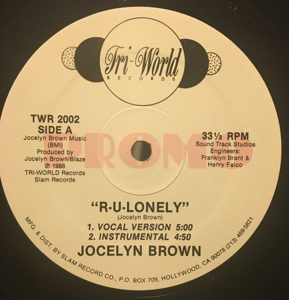 R-U-Lonely Jocelyn Brown