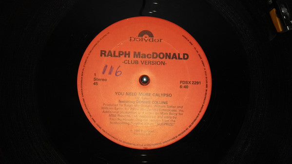 You Need More Calypso 2 Ralph MacDonald