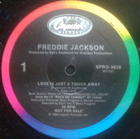 Freddie Jackson - Love Is Just A Touch Away, 12" vinyl, on Capitol Records (1985)