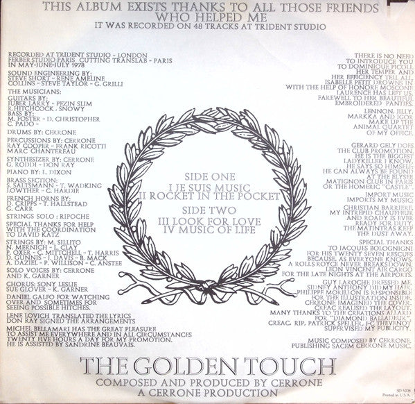 Cerrone IV - The Golden Touch