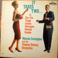 Dance scene from "It Takes Two... to Cha-Cha, Tango, Samba, Merengue, Mambo, Rumba" by Rectangle Triangle, showing dancers mid-move.