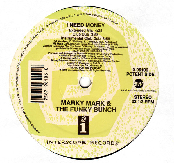 I Need Money Marky Mark & The Funky Bunch