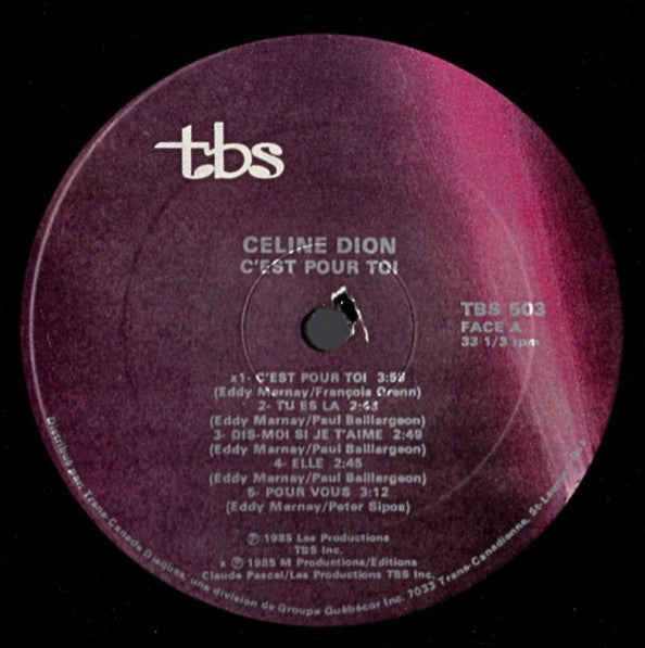 C'est Pour Toi Céline Dion