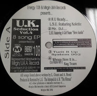 Rectangle Triangle Energy 108 & Mirgin UKA Records U.K. Seduction Vol. 4 album cover featuring vibrant abstract artwork.