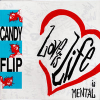 Rectangle Triangle Love Is Life (Is Mental) record featuring album cover art with vibrant colors and abstract design.