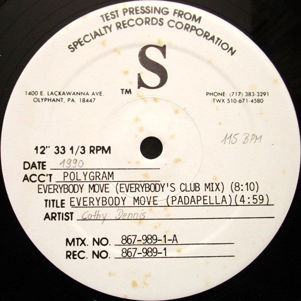 Everybody Move Cathy Dennis