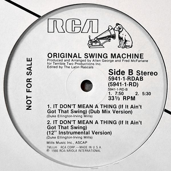 It Don't Mean A Thing (If It Ain't Got That Swing) Original Swing Machine